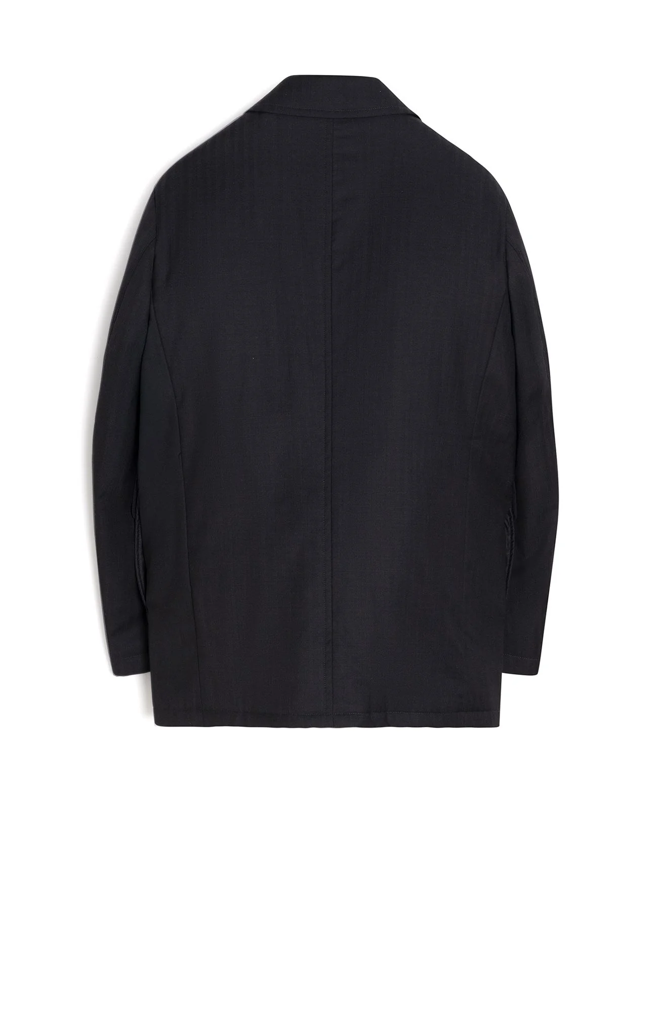 Bond Charcoal Herringbone Wool Jacket - Image 3