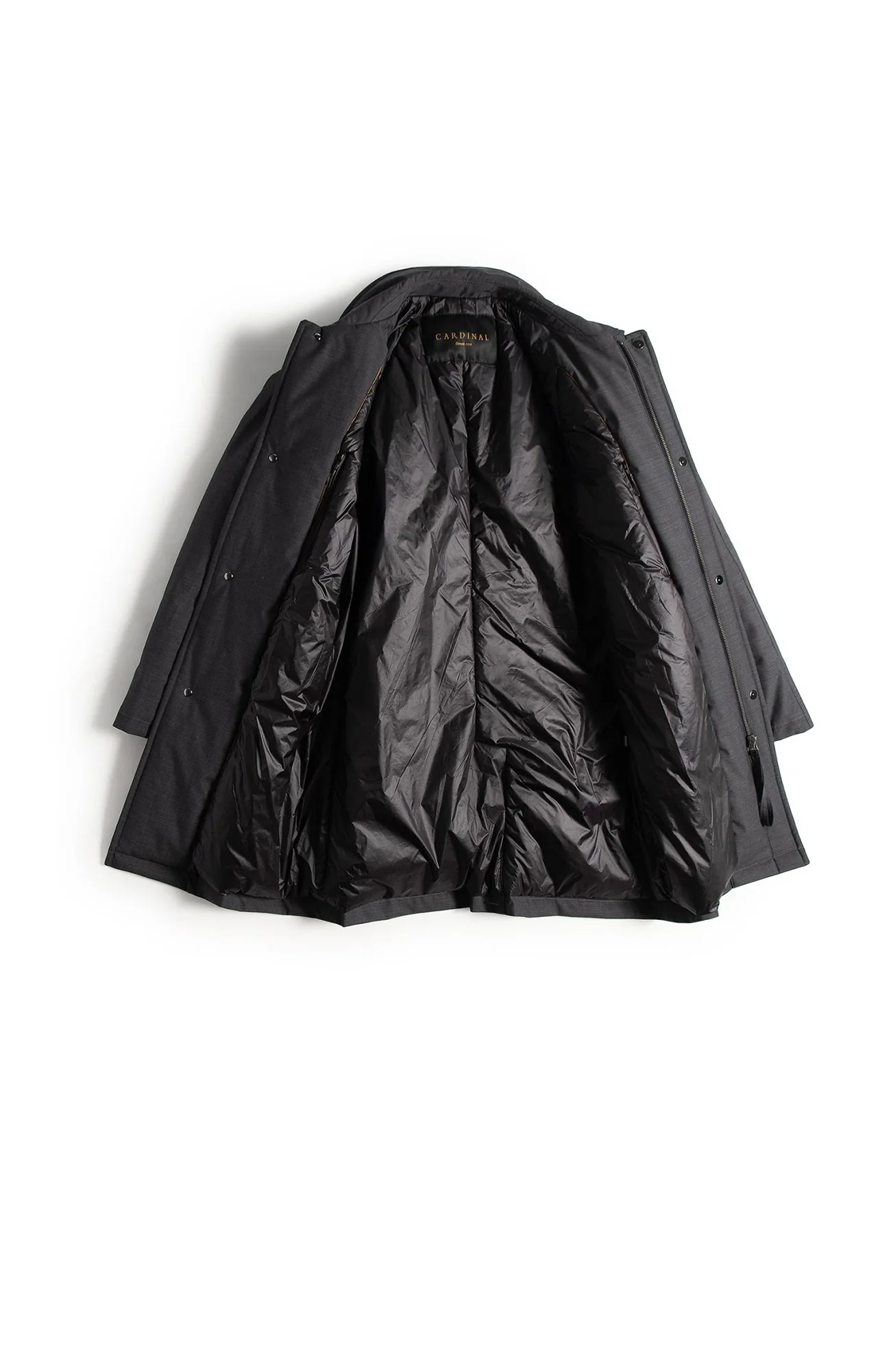 Mcmillan Charcoal Wool Car Coat - Image 3