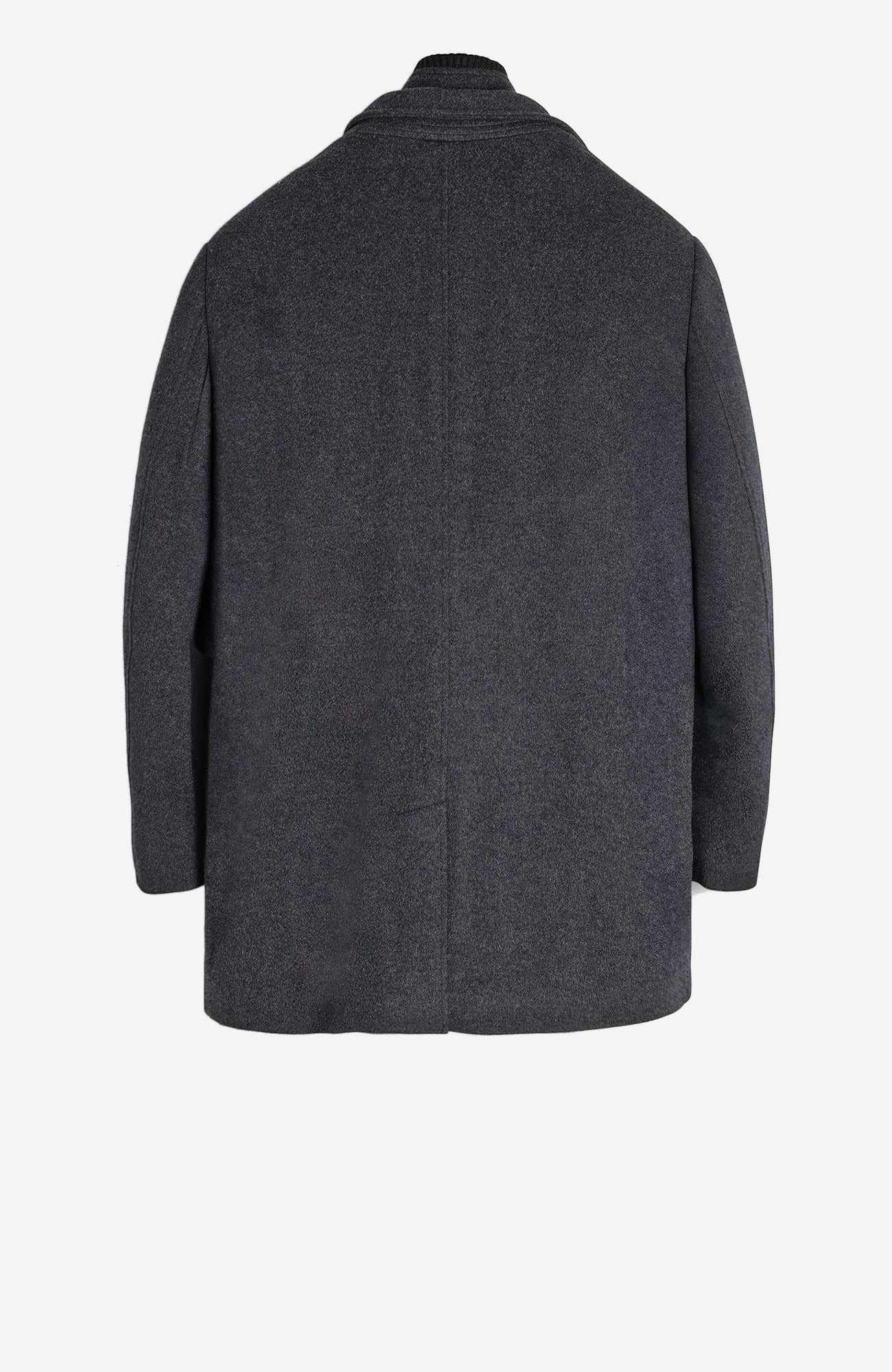Mont-Royal Charcoal Wool & Cashmere Car Coat - Image 3