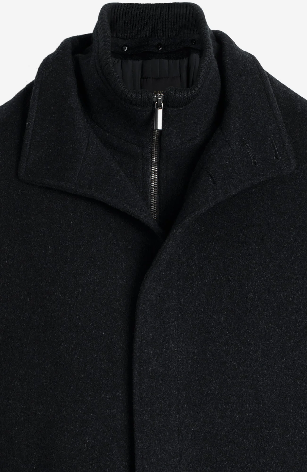 Mont-Royal Black Wool & Cashmere Car Coat - Image 5