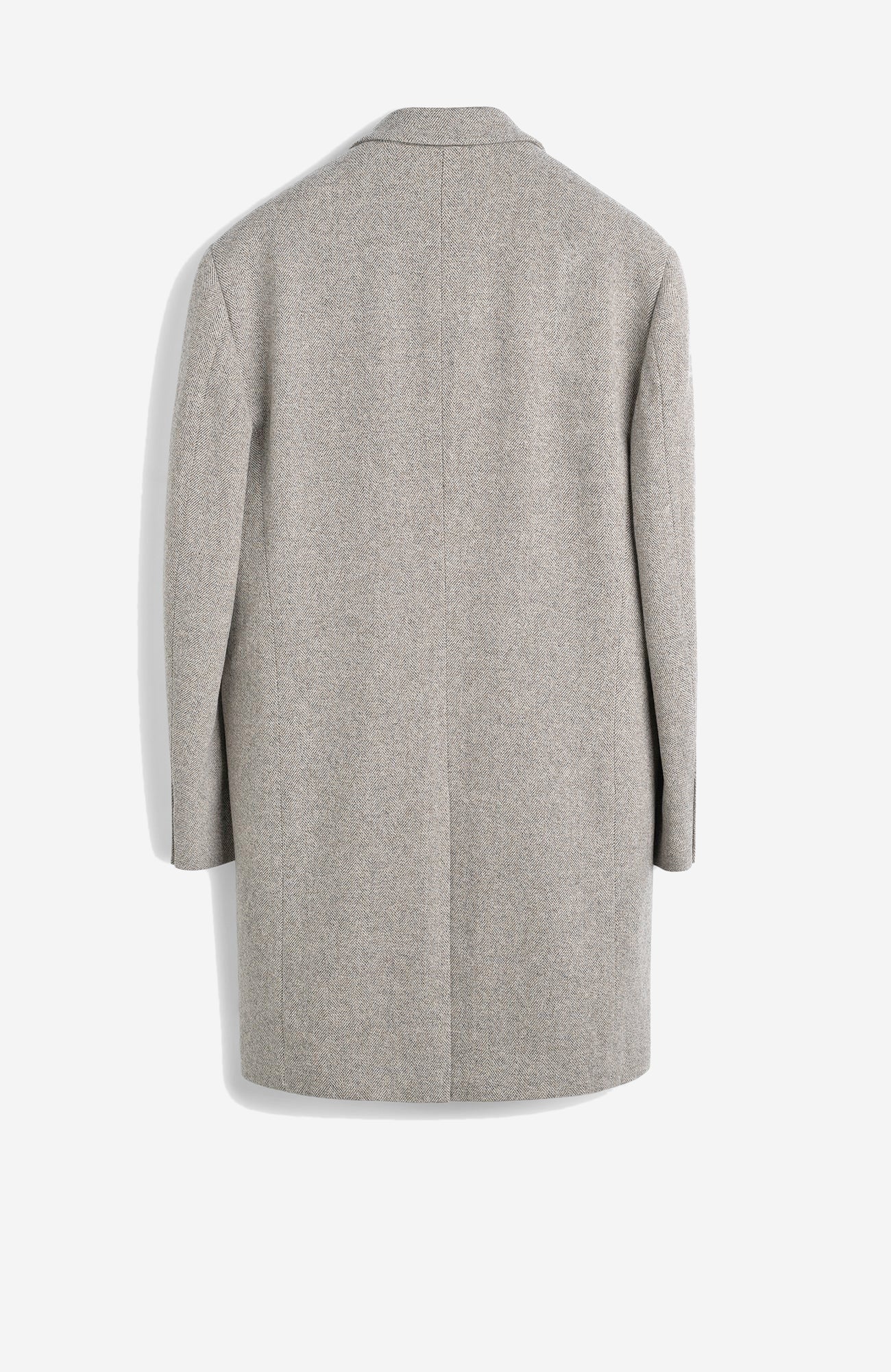 Sutton Stone Herringbone Wool & Cashmere Topcoat - Image 3