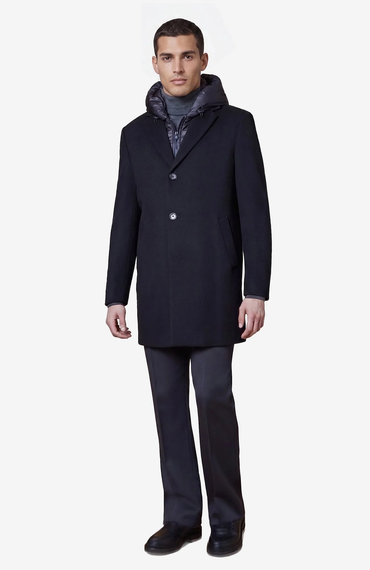 Trenton Black Wool & Cashmere Topcoat - Image 3