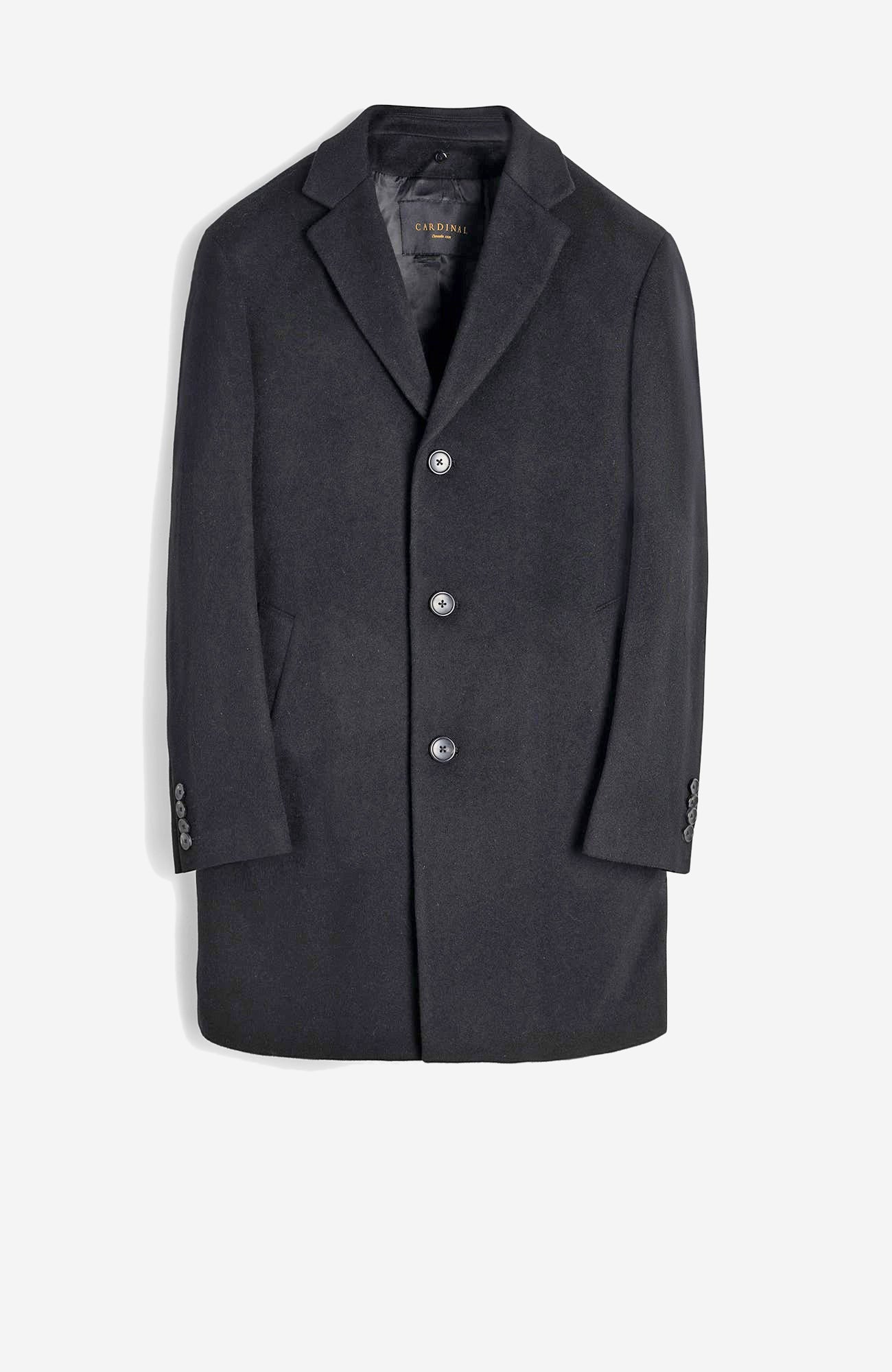 Trenton Black Wool & Cashmere Topcoat - Image 4